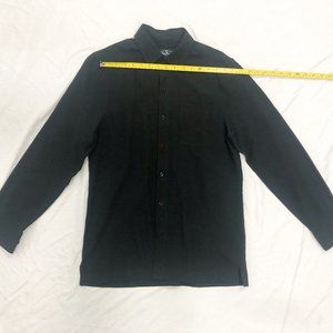 Nat Nast black button down textured shirt small